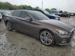 2014 Infiniti Q50 Base Brown vin: JN1BV7AP1EM674739