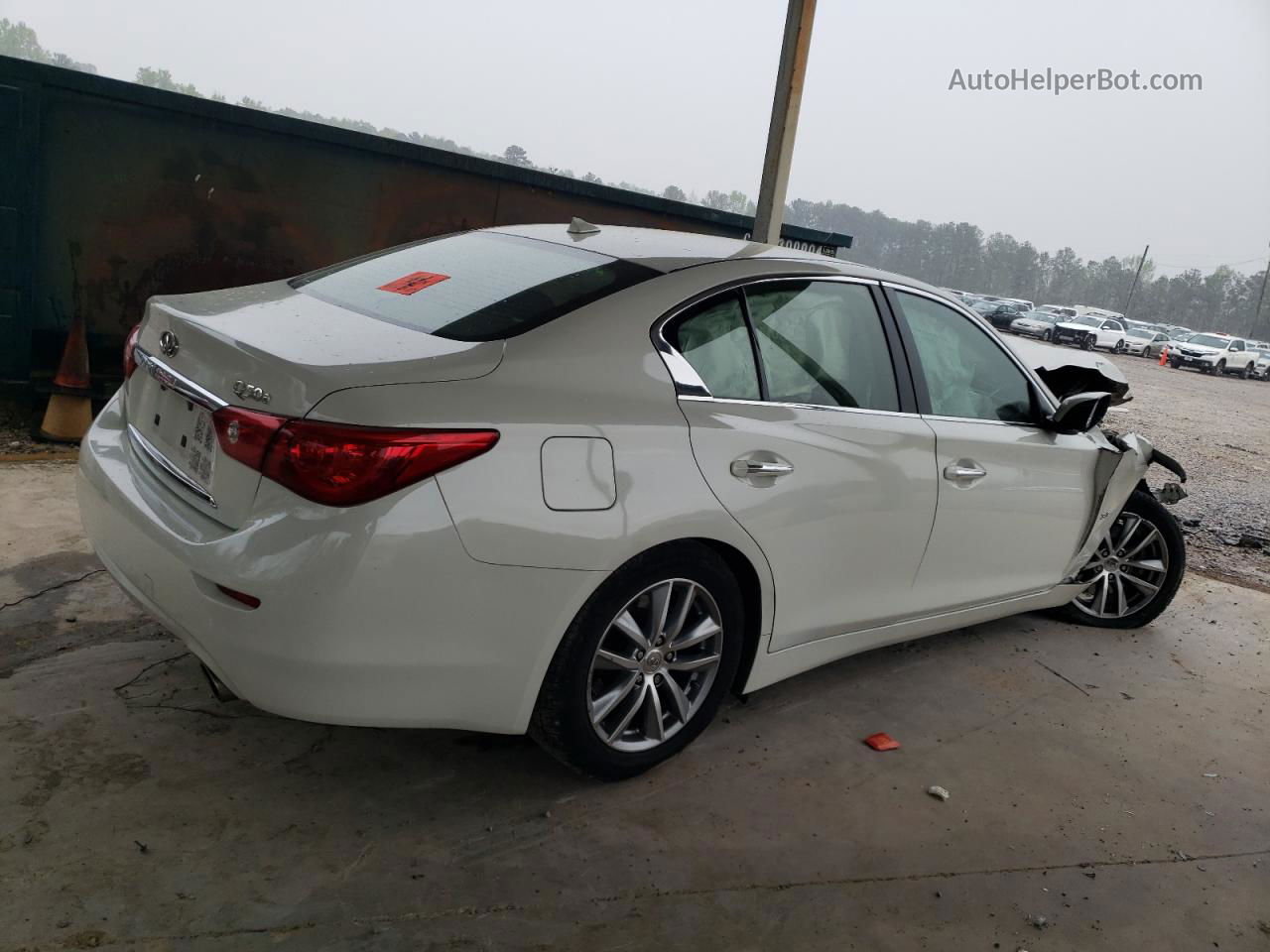 2014 Infiniti Q50 Base White vin: JN1BV7AP1EM683098