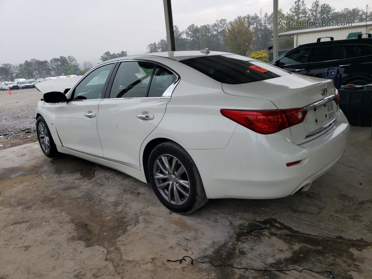 2014 Infiniti Q50 Base White vin: JN1BV7AP1EM683098