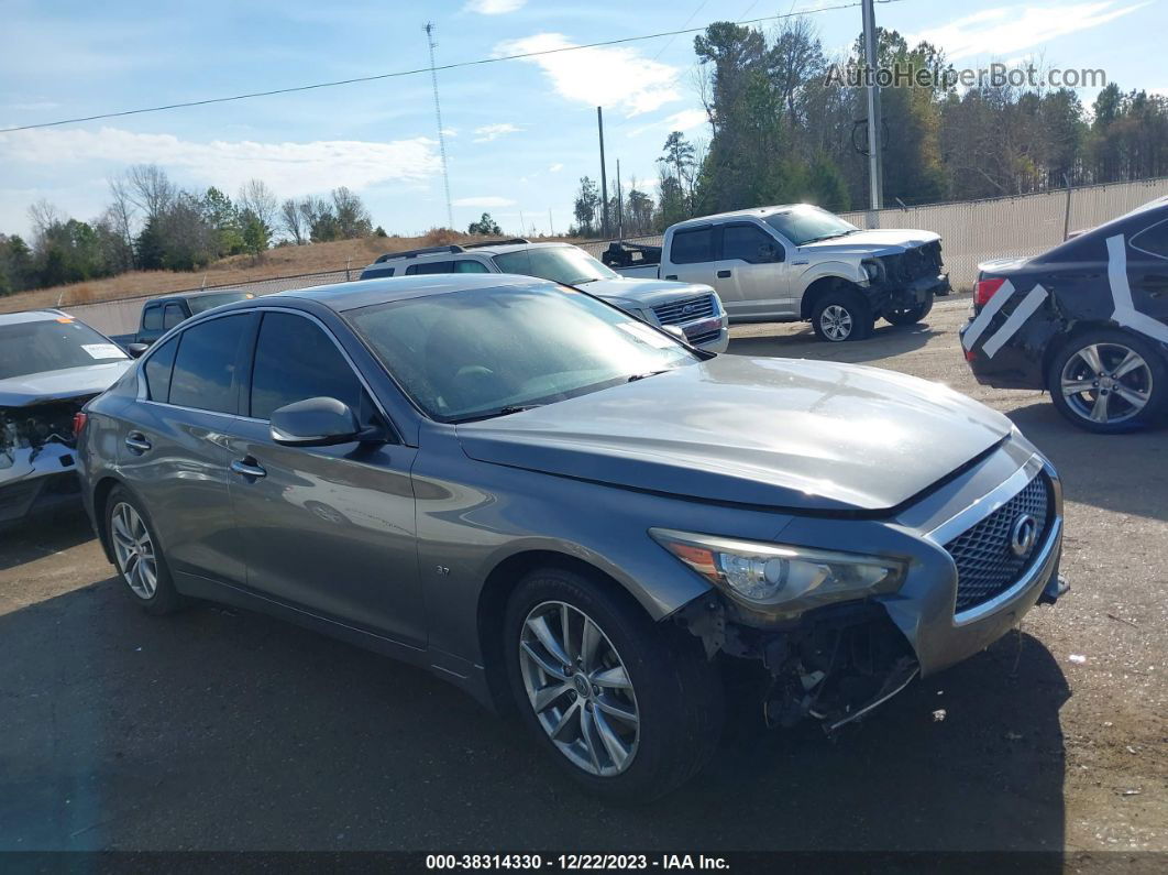 2014 Infiniti Q50 Premium Gray vin: JN1BV7AP1EM687538