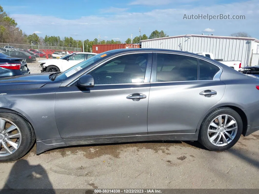 2014 Infiniti Q50 Premium Gray vin: JN1BV7AP1EM687538