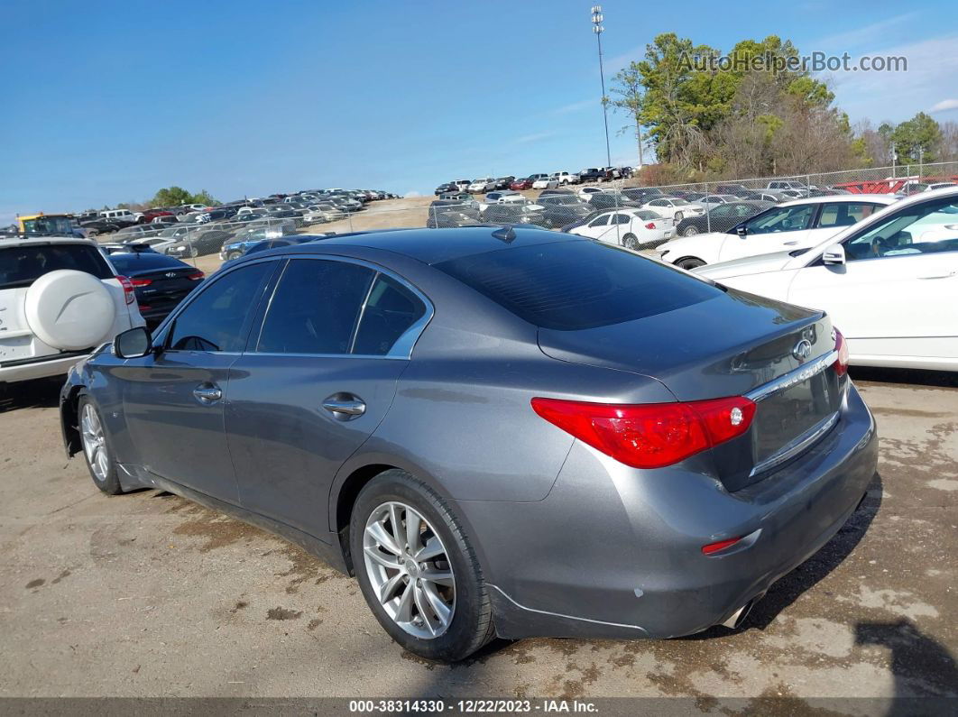 2014 Infiniti Q50 Premium Gray vin: JN1BV7AP1EM687538