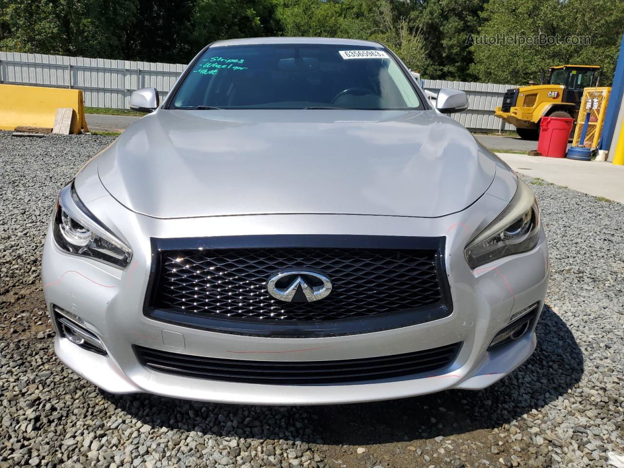 2014 Infiniti Q50 Base Silver vin: JN1BV7AP1EM691377