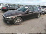 2014 Infiniti Q50 Premium Brown vin: JN1BV7AP1EM693405