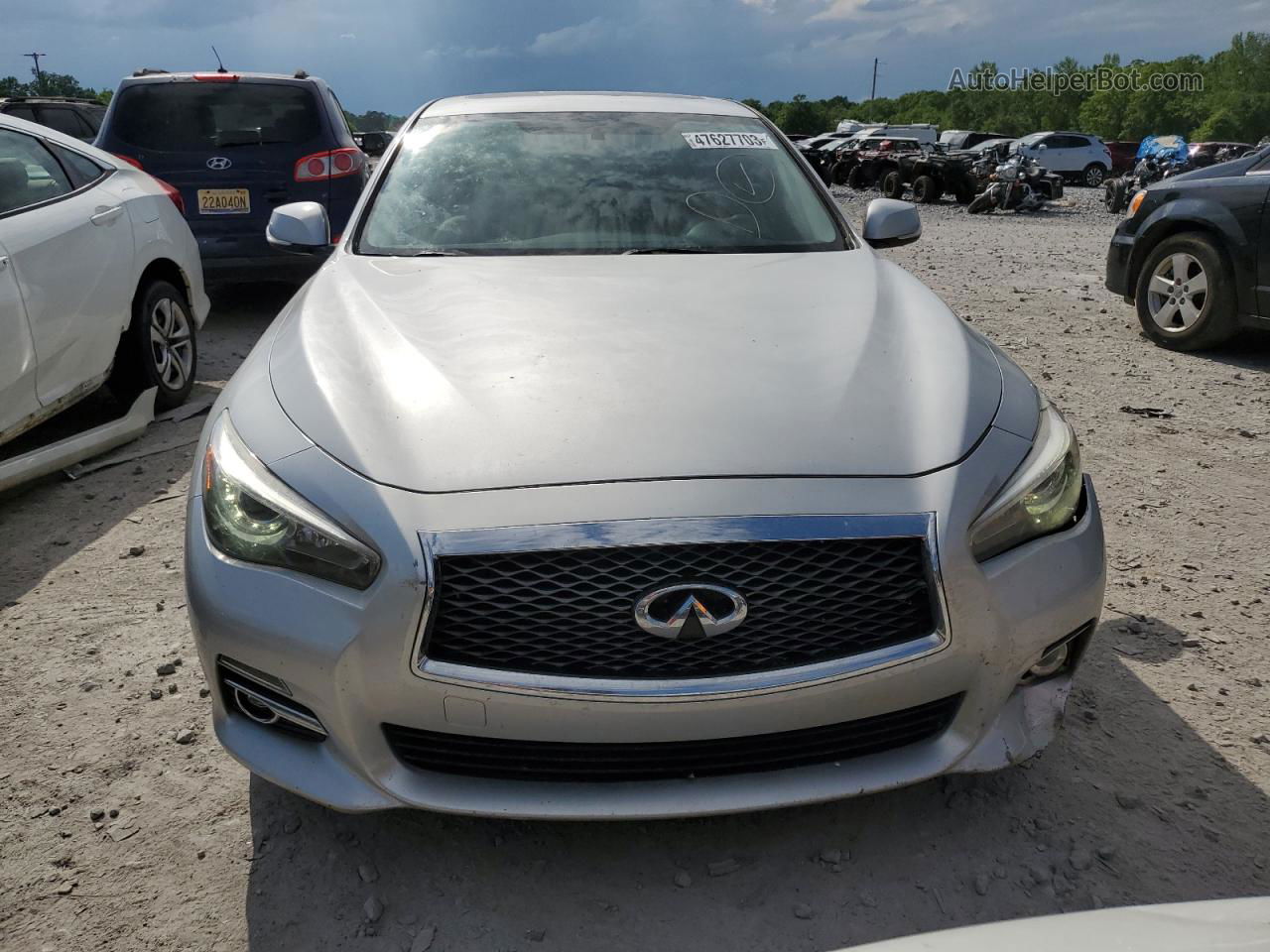 2015 Infiniti Q50 Base Silver vin: JN1BV7AP1FM343614