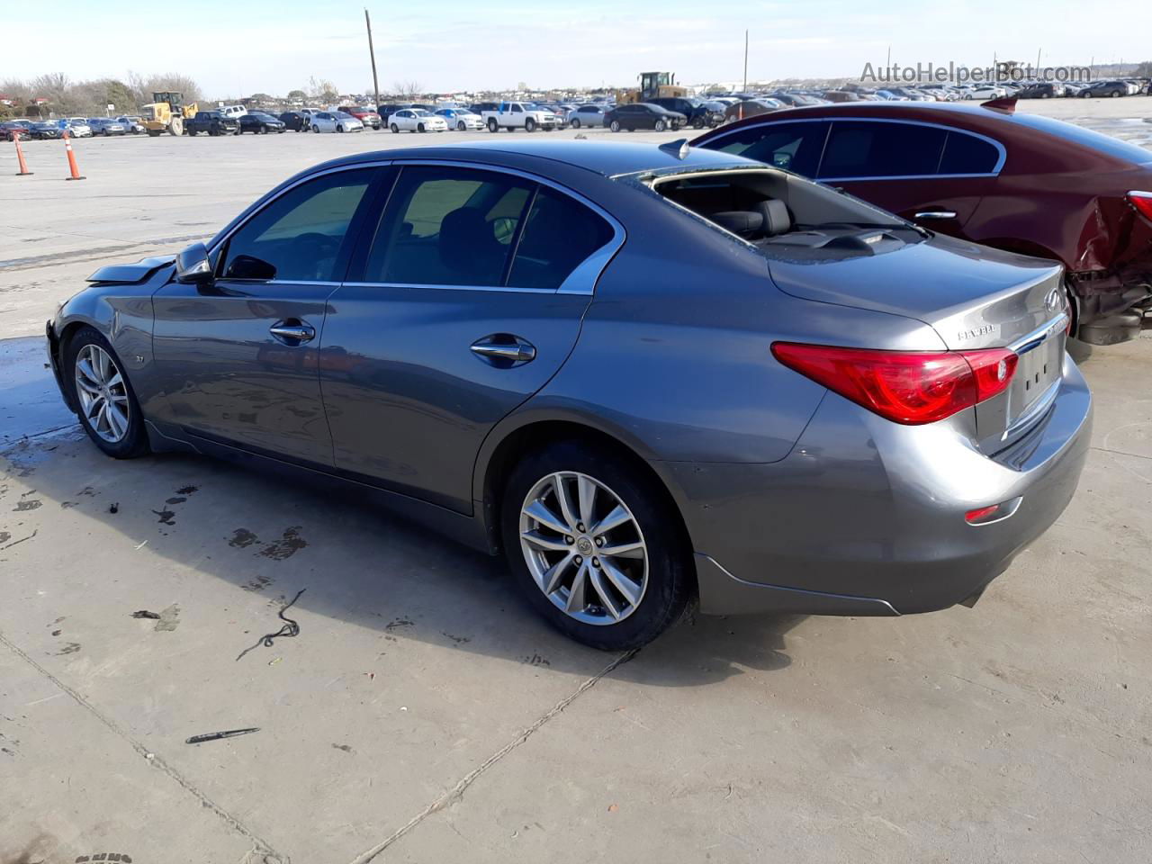 2015 Infiniti Q50 Base Gray vin: JN1BV7AP1FM346304