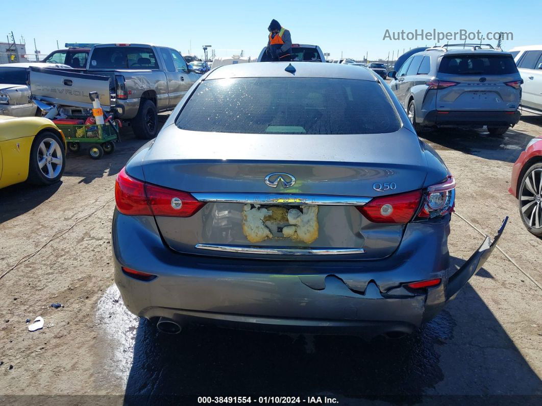 2015 Infiniti Q50 Premium Серый vin: JN1BV7AP1FM347131