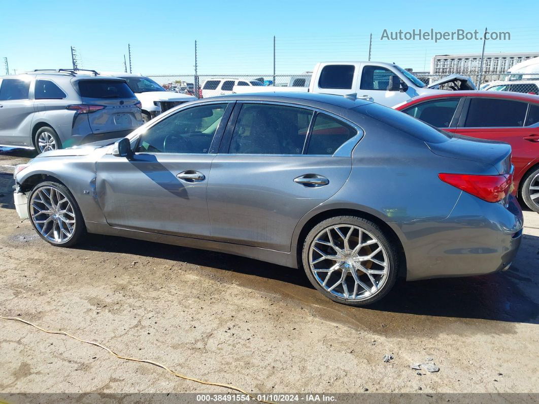 2015 Infiniti Q50 Premium Gray vin: JN1BV7AP1FM347131