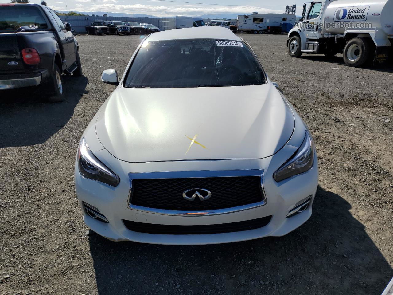 2015 Infiniti Q50 Base White vin: JN1BV7AP1FM347386