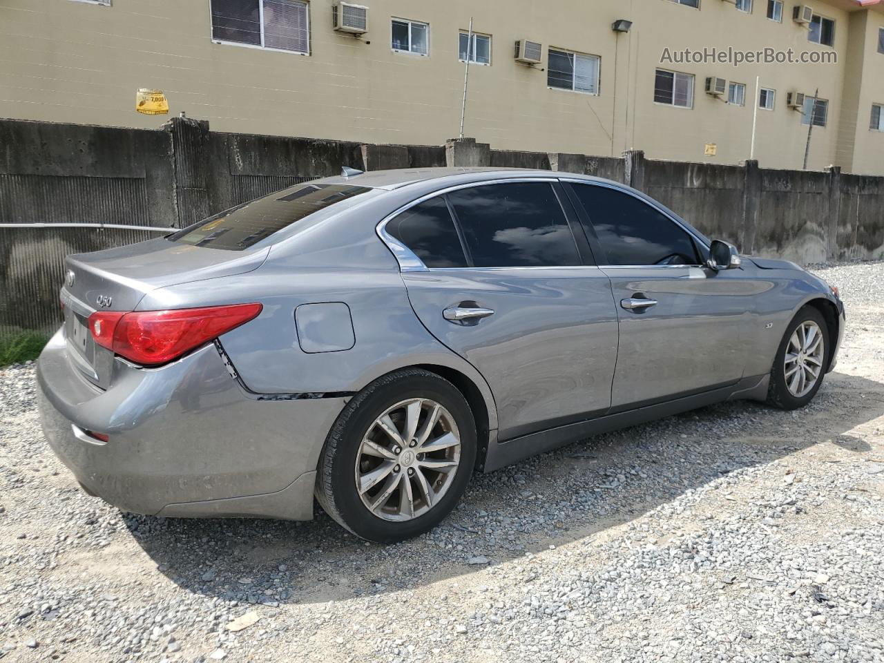 2015 Infiniti Q50 Base Gray vin: JN1BV7AP1FM352880