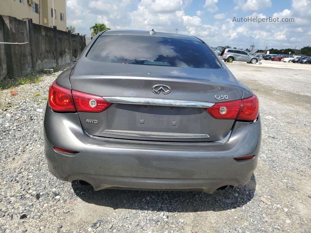 2015 Infiniti Q50 Base Gray vin: JN1BV7AP1FM352880