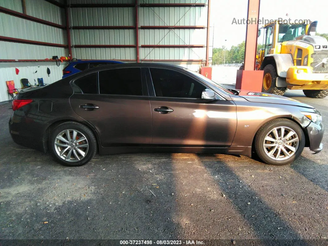 2015 Infiniti Q50 Premium Brown vin: JN1BV7AP1FM354953