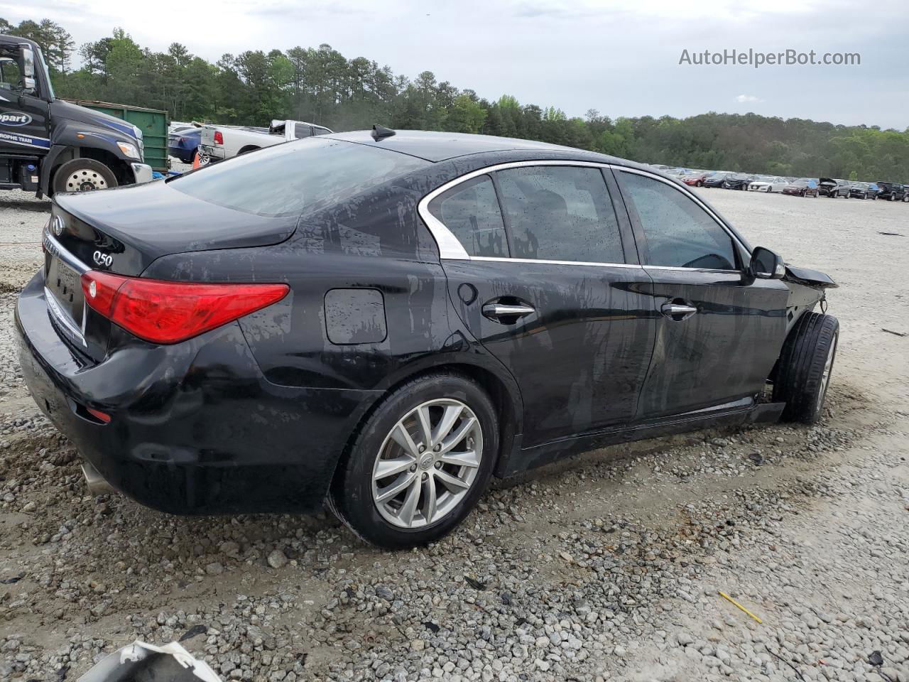 2015 Infiniti Q50 Base Black vin: JN1BV7AP1FM355388