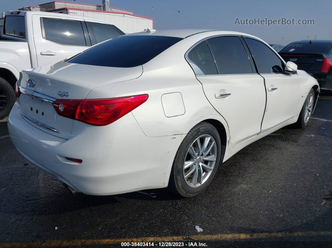 2015 Infiniti Q50 Premium Белый vin: JN1BV7AP1FM357688