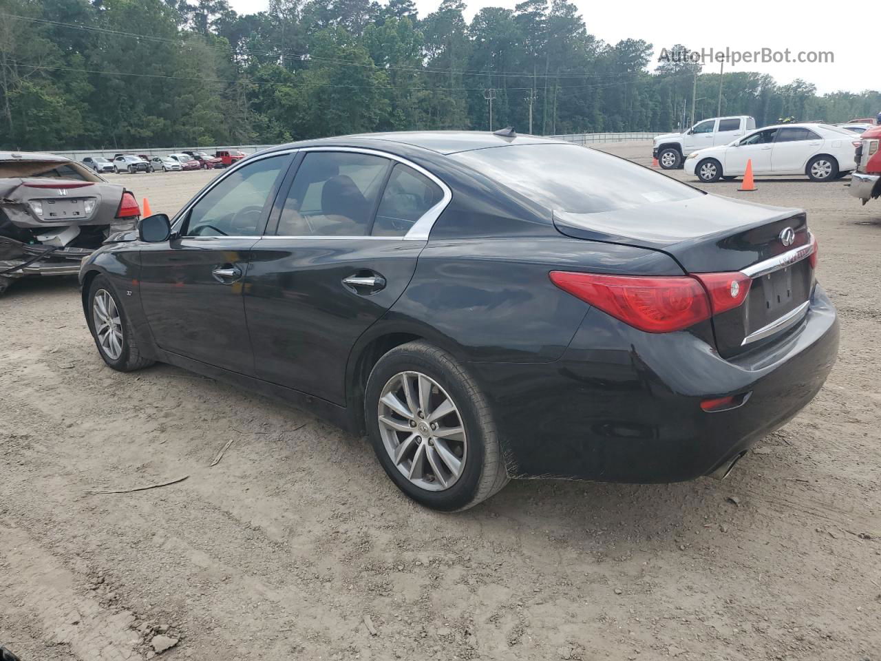 2015 Infiniti Q50 Base Black vin: JN1BV7AP1FM358002