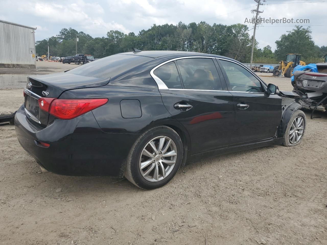 2015 Infiniti Q50 Base Черный vin: JN1BV7AP1FM358002