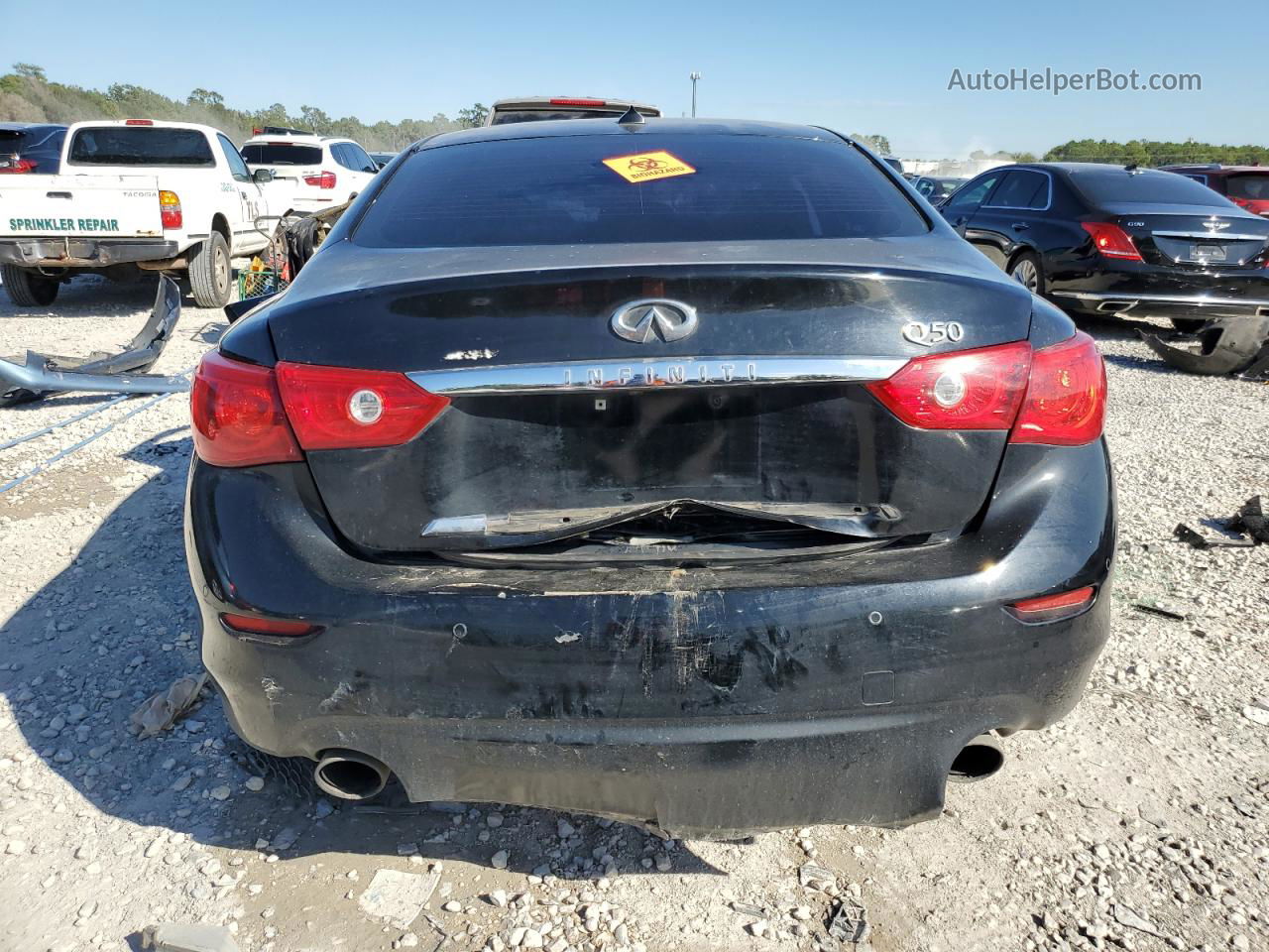 2014 Infiniti Q50 Base Black vin: JN1BV7AP2EM671669