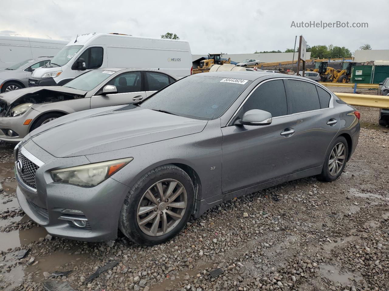 2014 Infiniti Q50 Base Серый vin: JN1BV7AP2EM677648