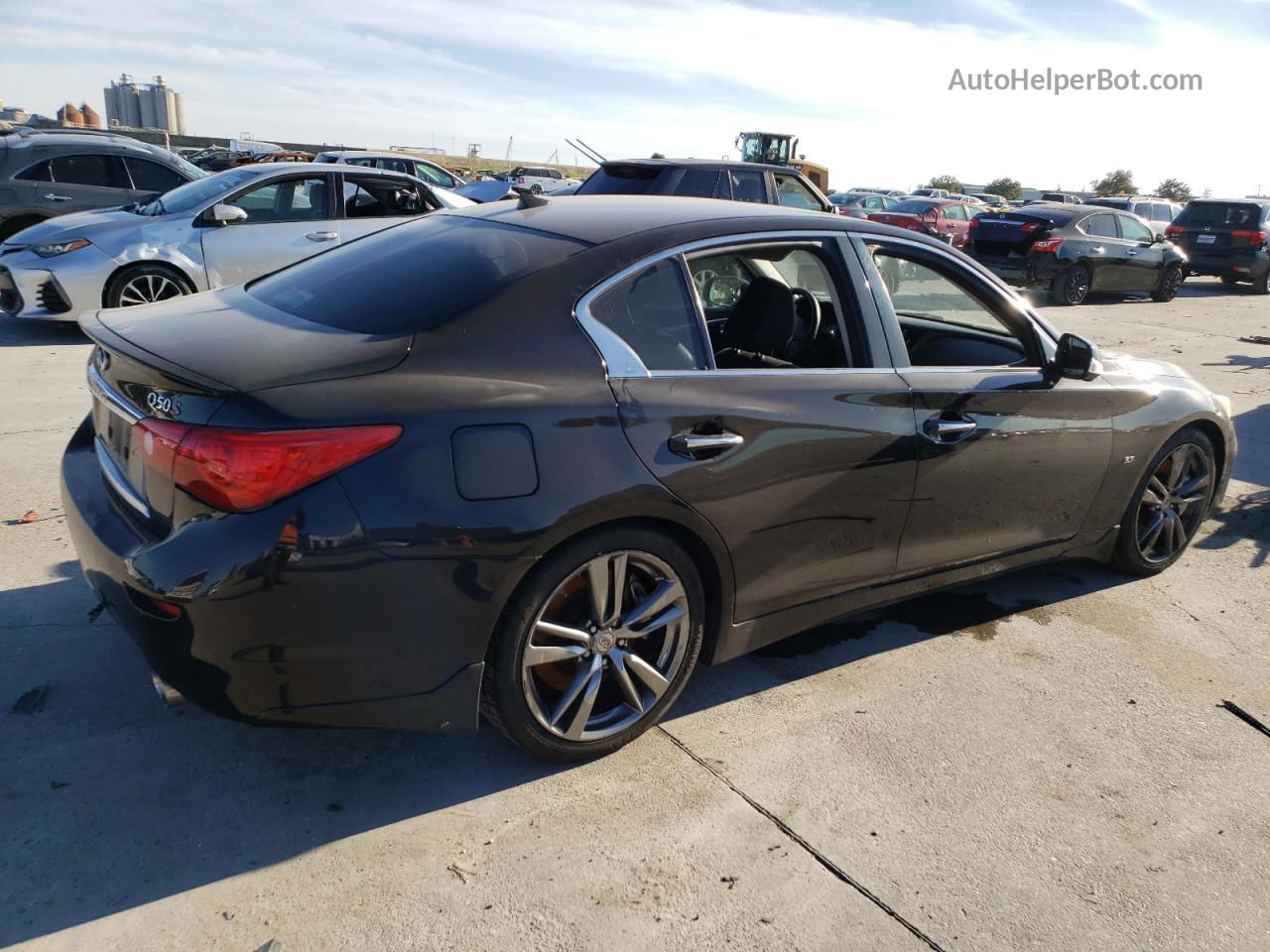 2014 Infiniti Q50 Base Black vin: JN1BV7AP2EM677732