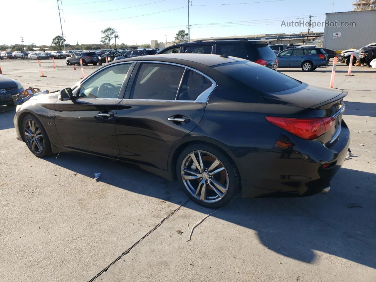 2014 Infiniti Q50 Base Black vin: JN1BV7AP2EM677732