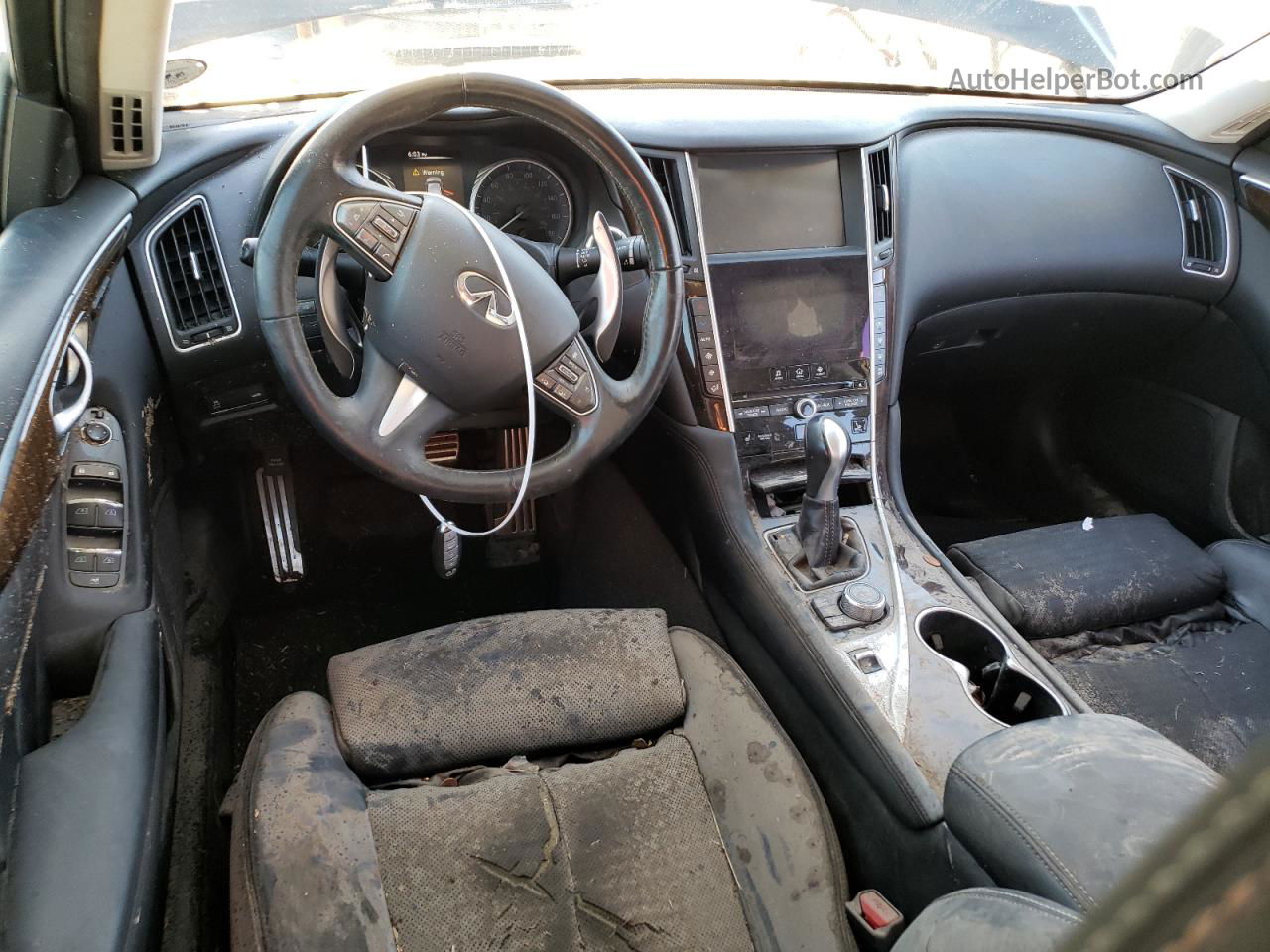 2014 Infiniti Q50 Base Черный vin: JN1BV7AP2EM677732