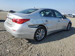 2014 Infiniti Q50 Base Silver vin: JN1BV7AP2EM684003