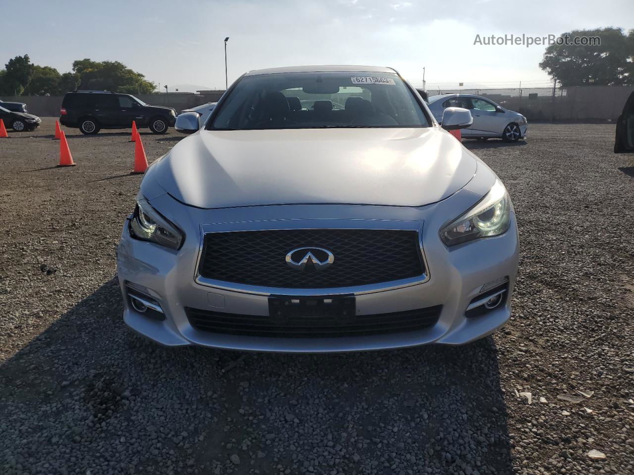 2014 Infiniti Q50 Base Silver vin: JN1BV7AP2EM684003