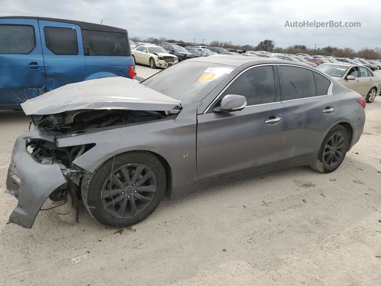 2014 Infiniti Q50 Base Серый vin: JN1BV7AP2EM684714