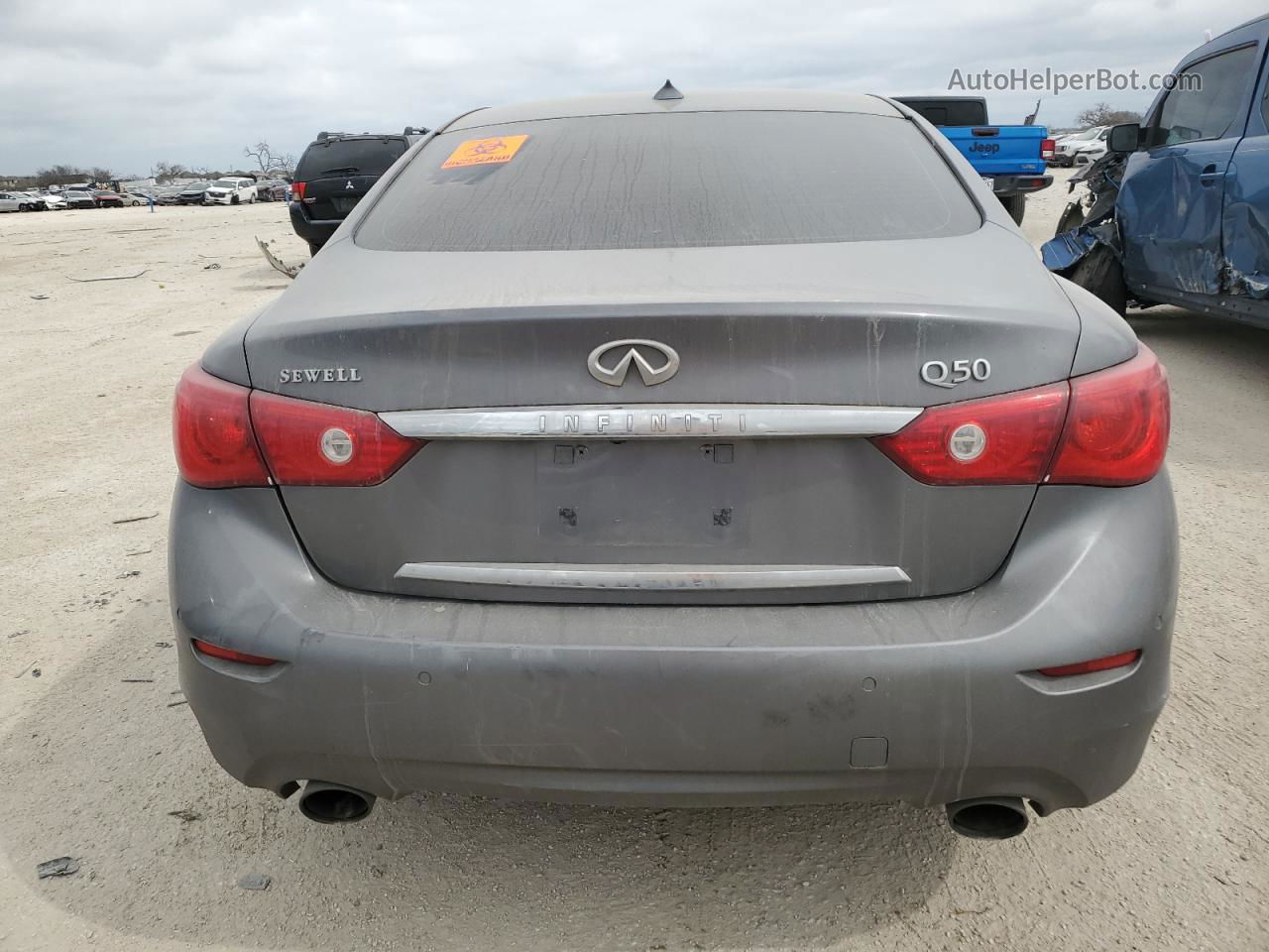 2014 Infiniti Q50 Base Gray vin: JN1BV7AP2EM684714