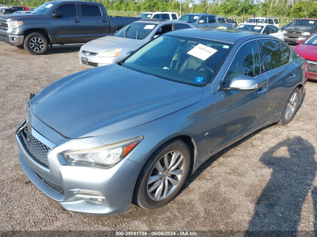 2014 Infiniti Q50 Premium Silver vin: JN1BV7AP2EM685085