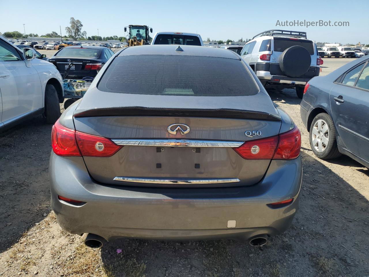 2014 Infiniti Q50 Base Gray vin: JN1BV7AP2EM685295