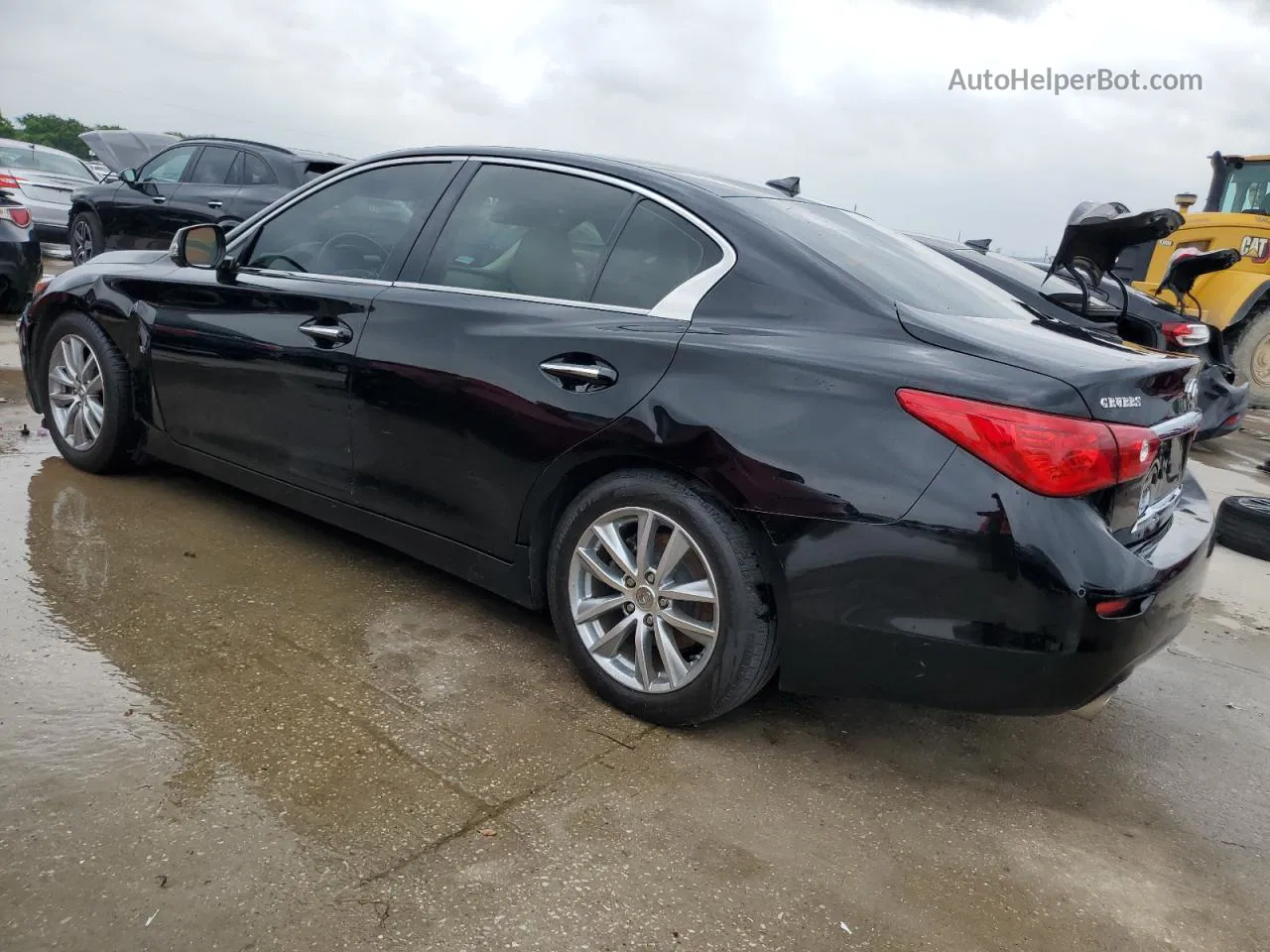 2014 Infiniti Q50 Base Черный vin: JN1BV7AP2EM689802