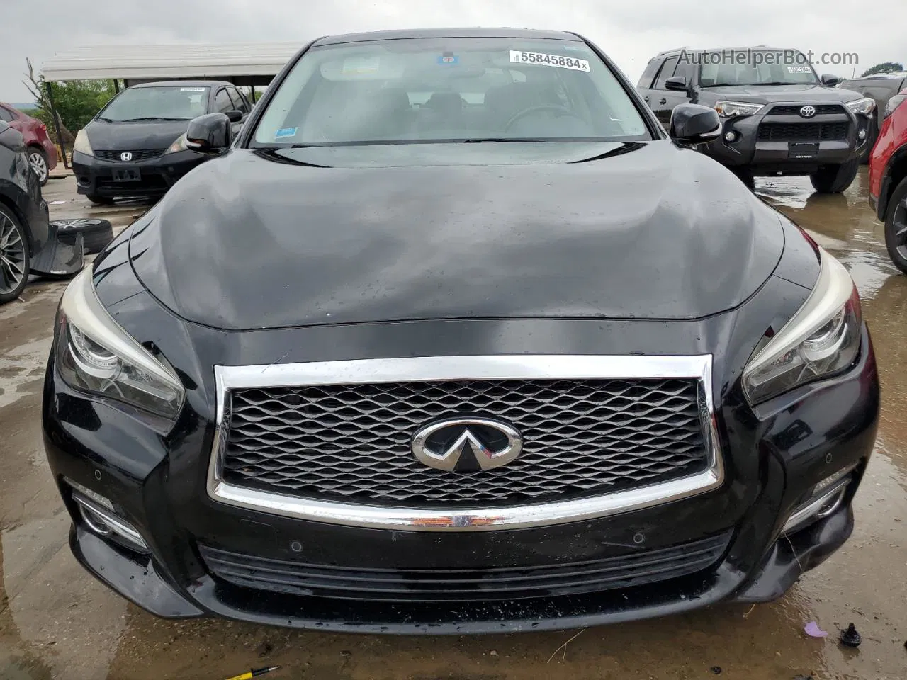 2014 Infiniti Q50 Base Черный vin: JN1BV7AP2EM689802