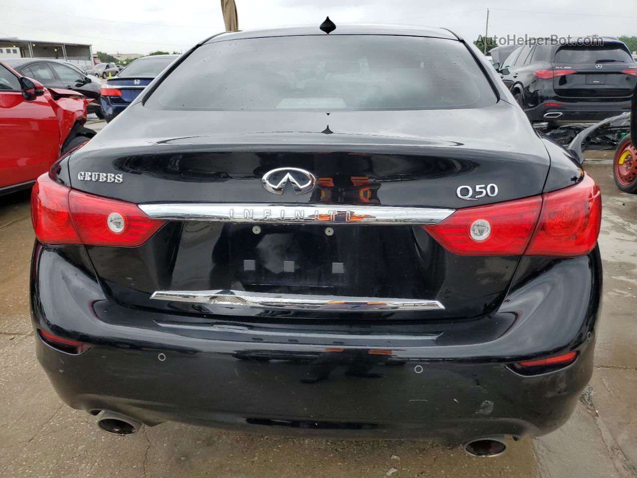 2014 Infiniti Q50 Base Черный vin: JN1BV7AP2EM689802