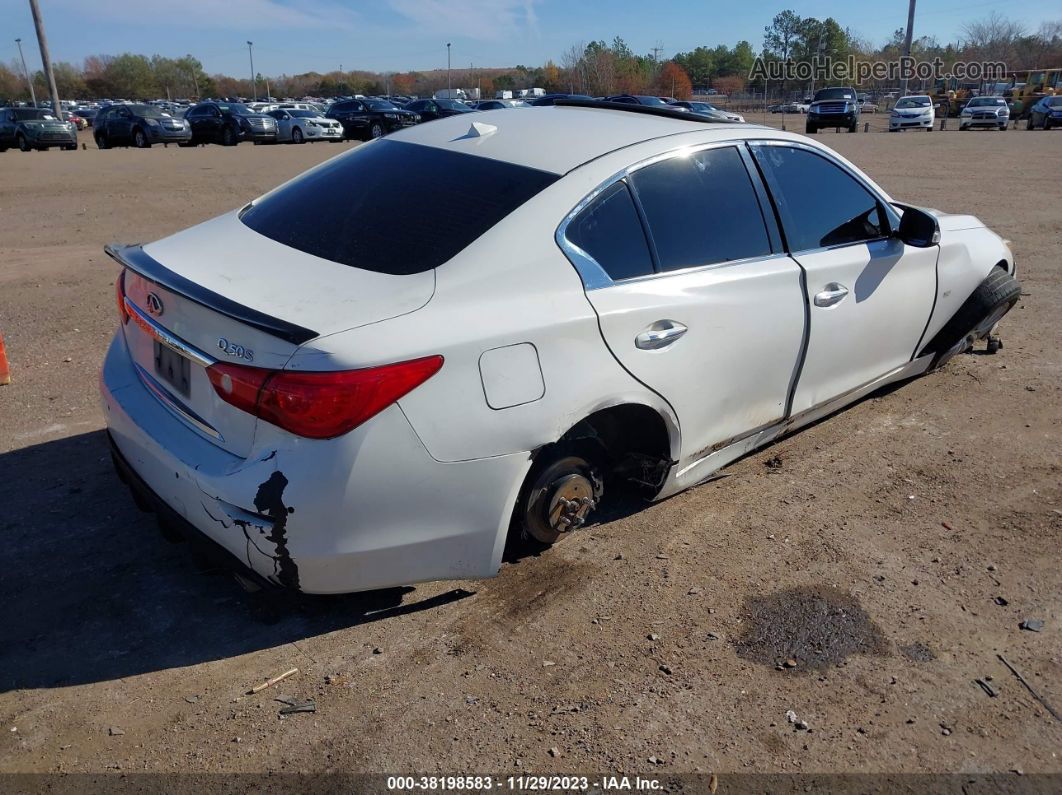 2014 Infiniti Q50 Premium Белый vin: JN1BV7AP2EM690528