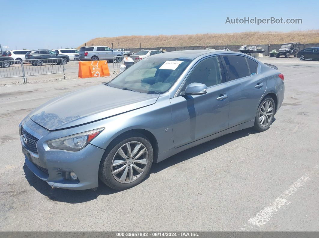 2015 Infiniti Q50 Premium Blue vin: JN1BV7AP2FM333108