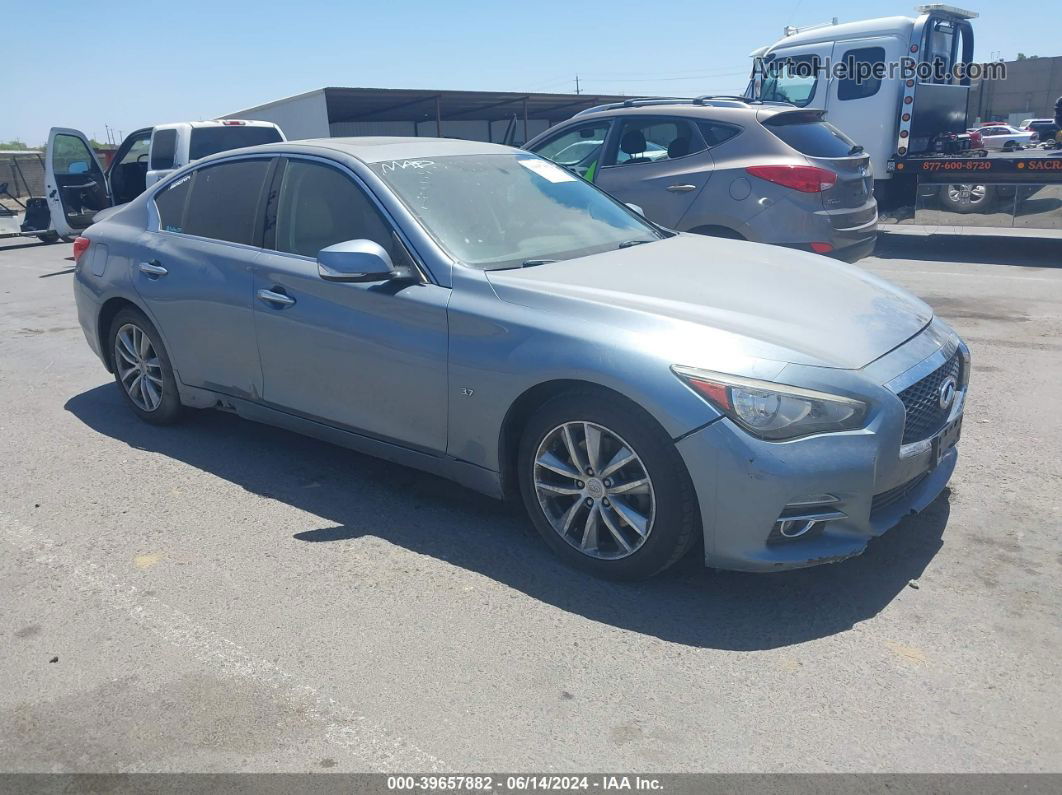 2015 Infiniti Q50 Premium Blue vin: JN1BV7AP2FM333108