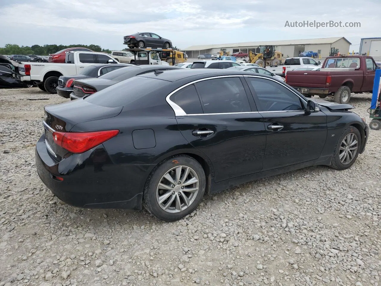 2015 Infiniti Q50 Base Black vin: JN1BV7AP2FM335733