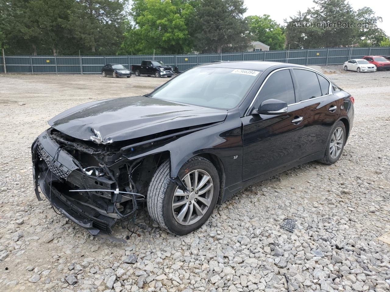 2015 Infiniti Q50 Base Black vin: JN1BV7AP2FM335733