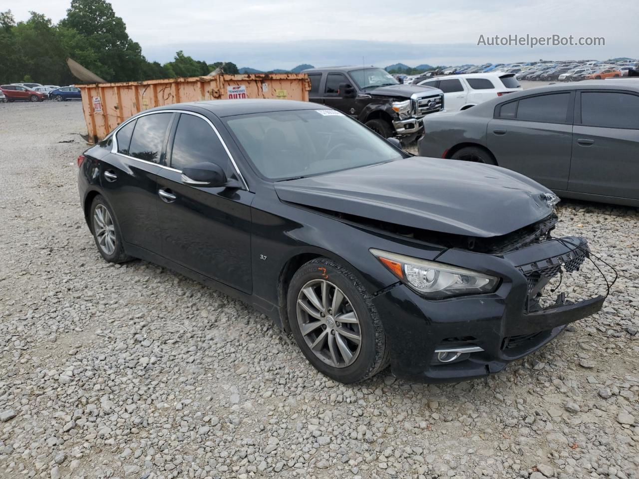 2015 Infiniti Q50 Base Black vin: JN1BV7AP2FM335733