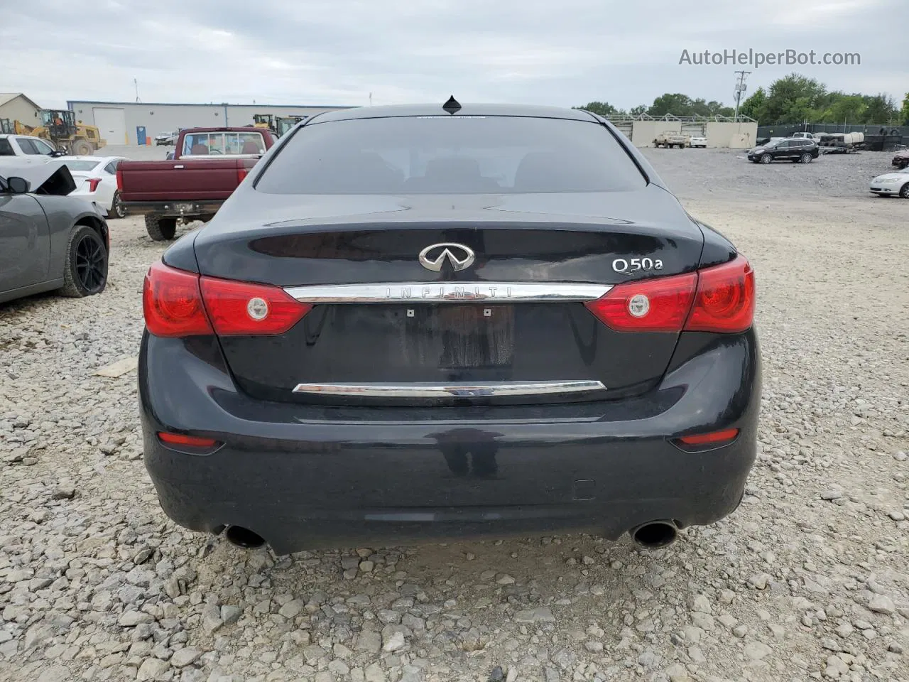 2015 Infiniti Q50 Base Black vin: JN1BV7AP2FM335733