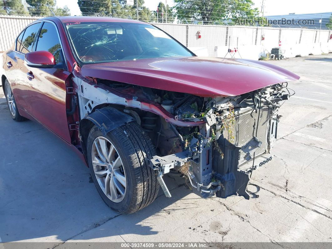 2015 Infiniti Q50 Premium Red vin: JN1BV7AP2FM336803