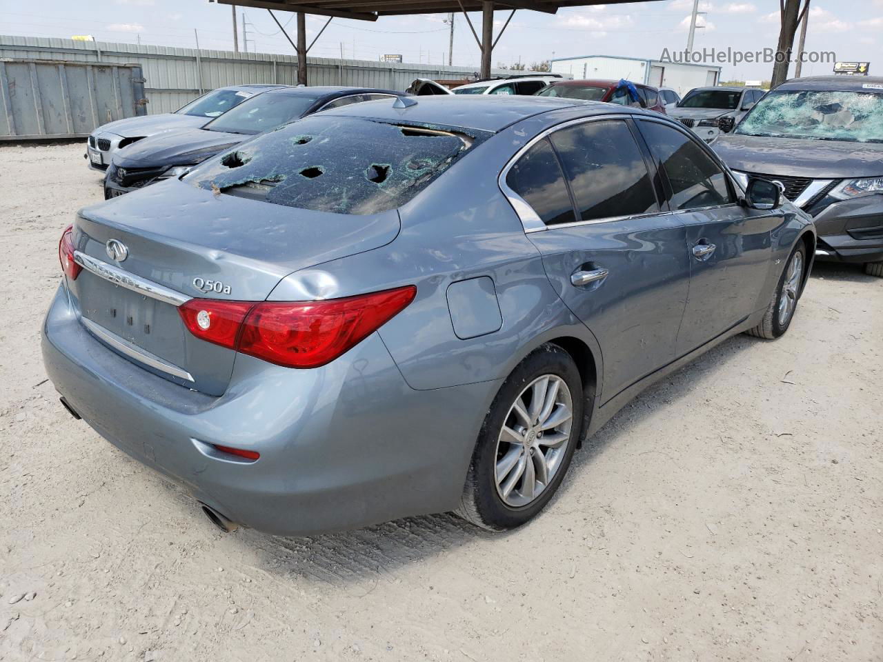 2015 Infiniti Q50 Base Silver vin: JN1BV7AP2FM338616