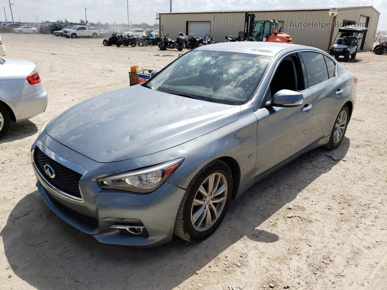 2015 Infiniti Q50 Base Silver vin: JN1BV7AP2FM338616