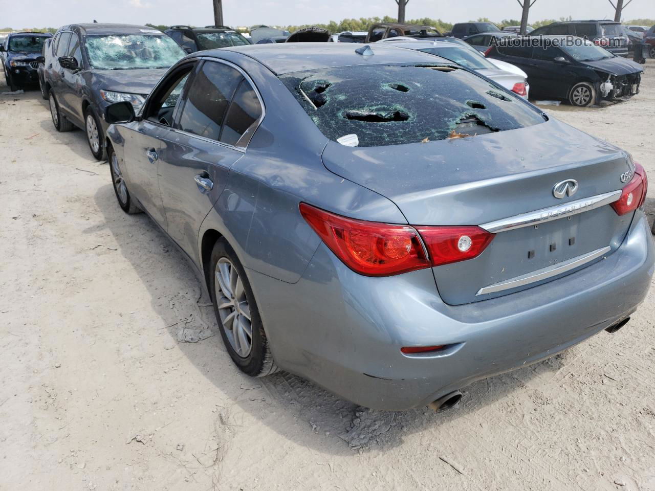 2015 Infiniti Q50 Base Silver vin: JN1BV7AP2FM338616