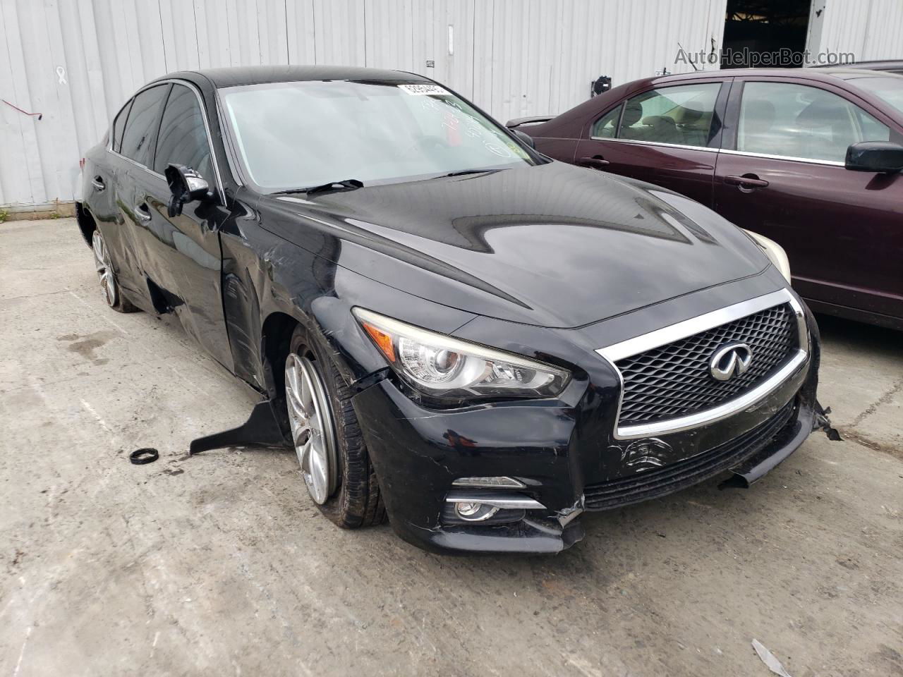 2015 Infiniti Q50 Base Black vin: JN1BV7AP2FM340284