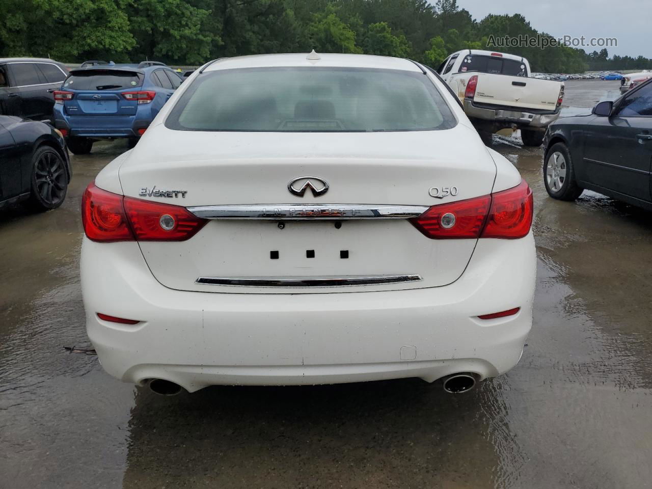 2015 Infiniti Q50 Base Белый vin: JN1BV7AP2FM347414