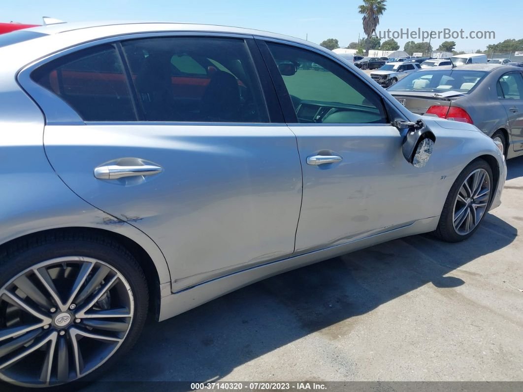 2015 Infiniti Q50 Sport Silver vin: JN1BV7AP2FM348840