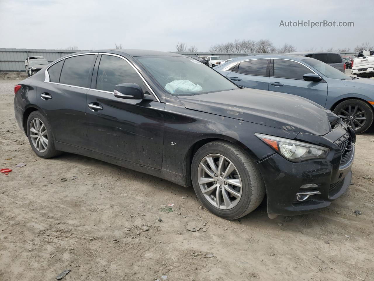 2015 Infiniti Q50 Base Black vin: JN1BV7AP2FM358932