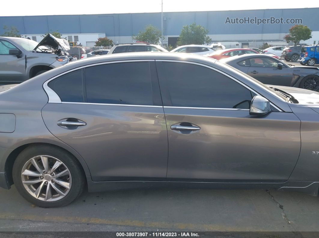 2014 Infiniti Q50 Premium Gray vin: JN1BV7AP3EM675830